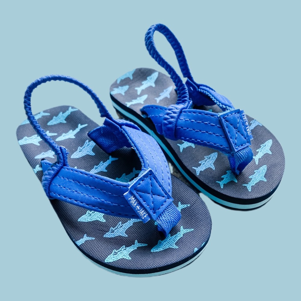 Toddler Shark Sandals Sz 8T